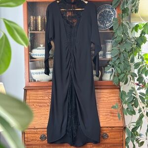 Vintage 80’s Casadei Witchy Black Lace Long Evening Dress - Stevie Nicks (S/M)